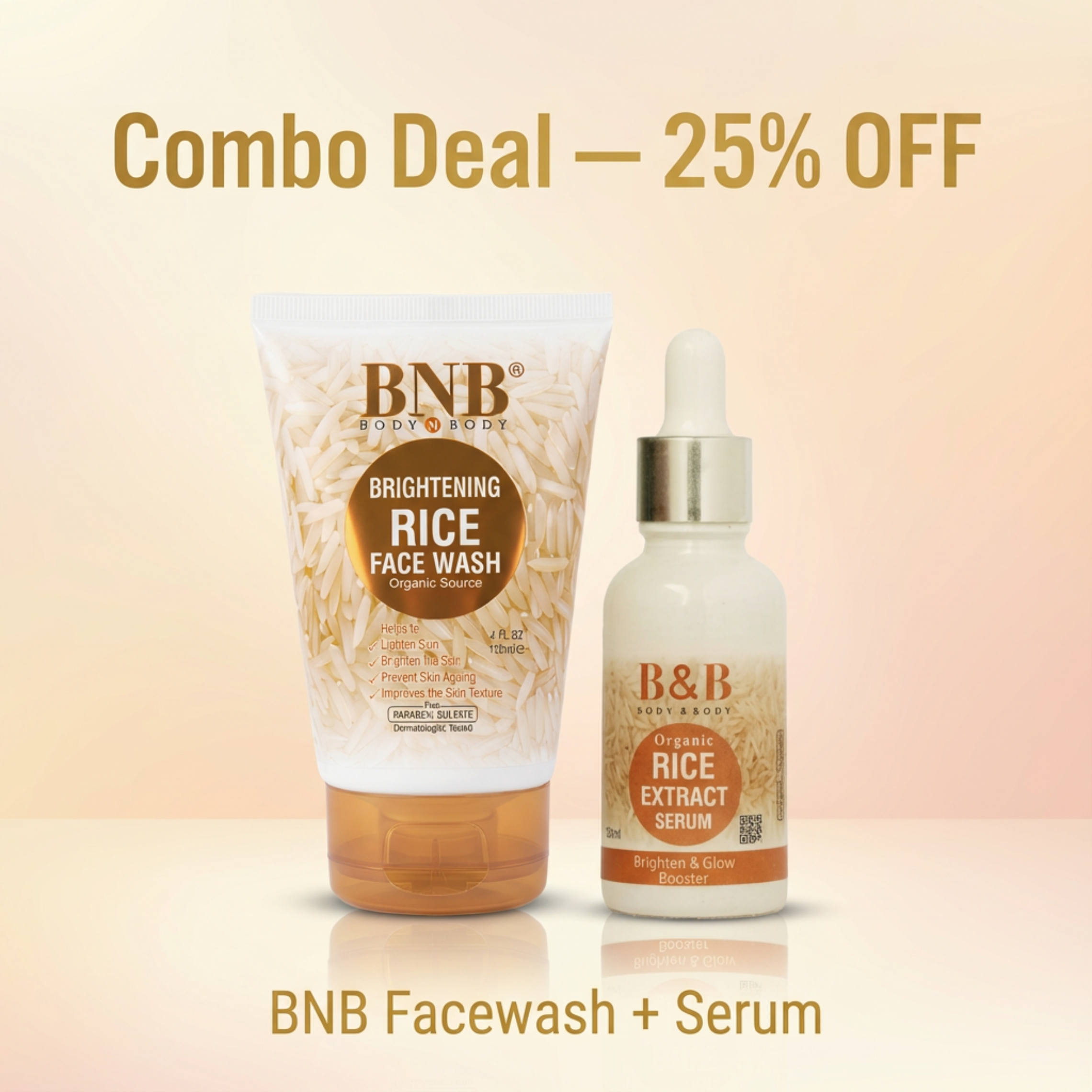bnb face wash & bnb serum combo
