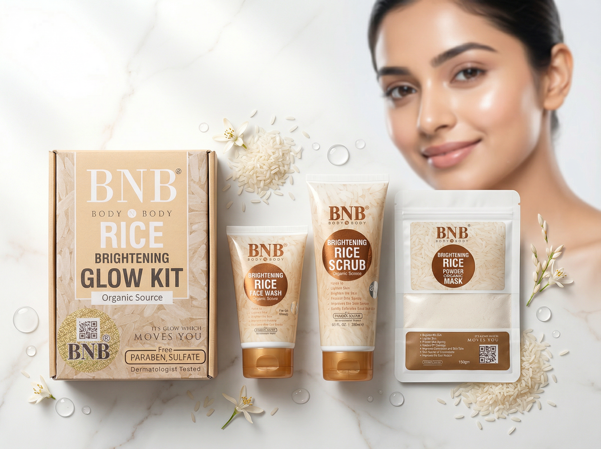 bnb rice glow kit