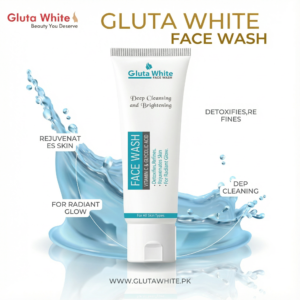 gluta white face wash