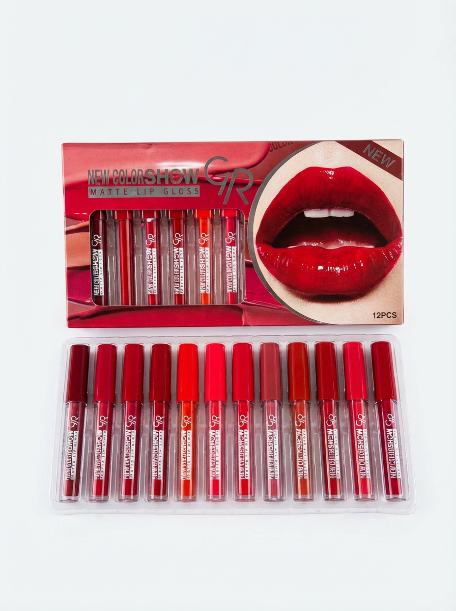 matt lipgloss tray 12 pcs pack. matt lipgloss tray 12 pcs pack.