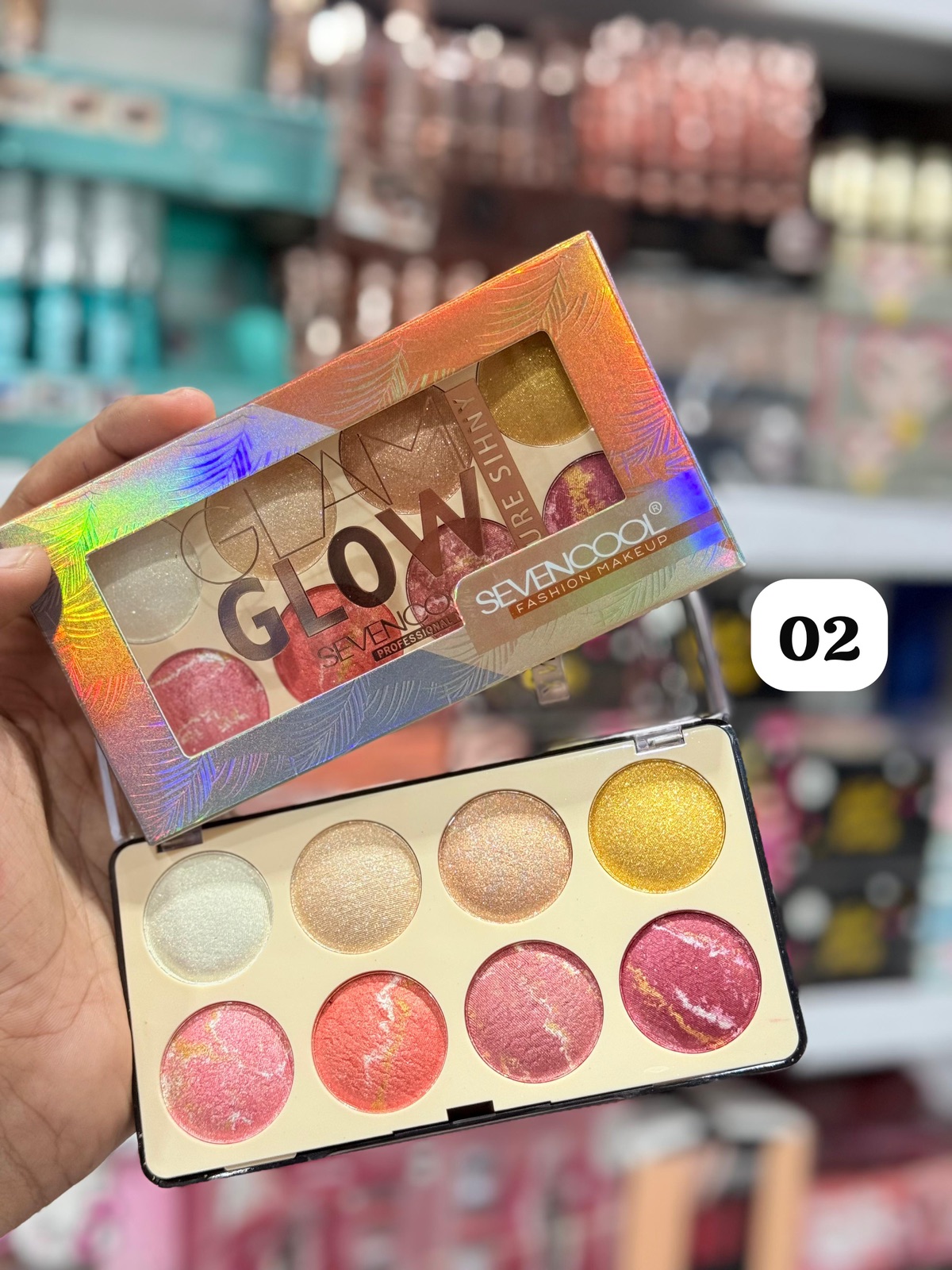 seven cool 8 in 1 terra cotta blush on and highlighter seven cool 8 in 1 terra cotta blush on and highlighter