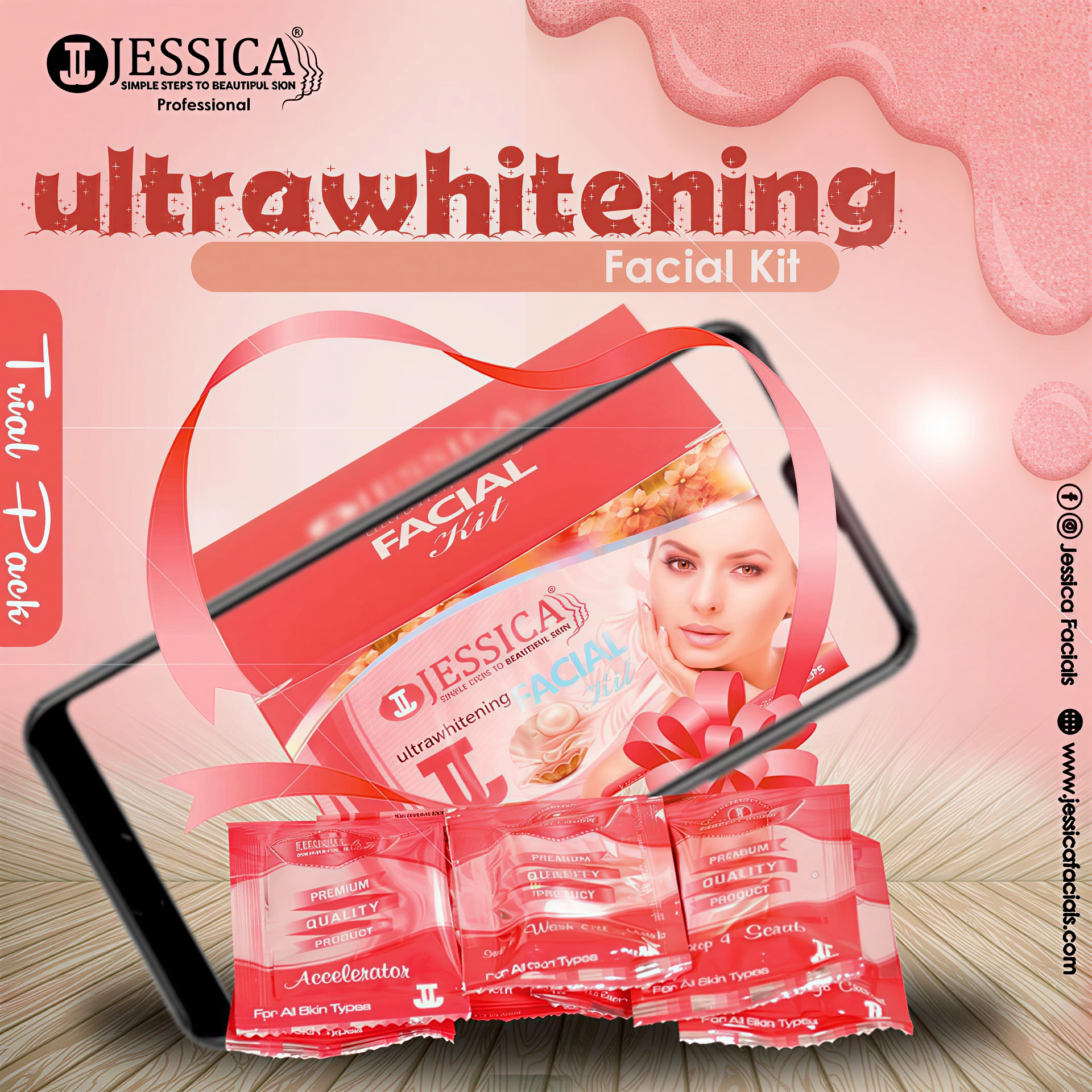 jessica whitening facial trial kit jessica whitening facial trial kit